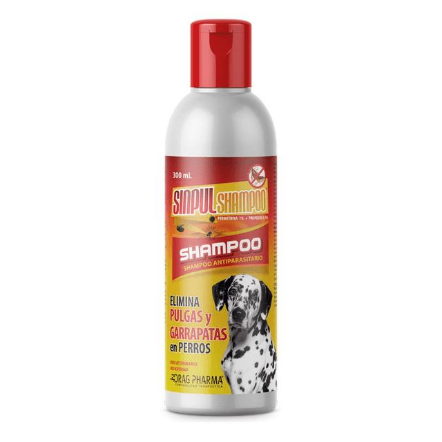 Shampoo Sinpul 300ML Antiparasitario Externo Elimina Pulgas y Garrapatas
